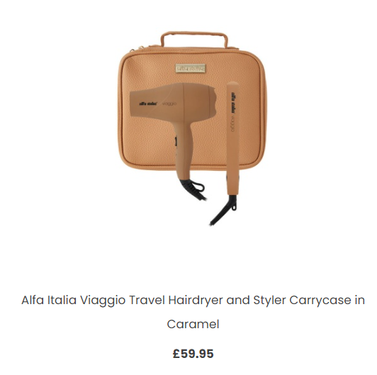 Caramel Alfa Italia Travel Set